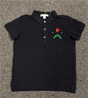Burberry Children Rock Star Polo Pique Shirt Navy