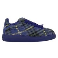 Burberry Checked Box Bright Navy Knit Shoes