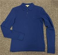 Burberry Check Placket Long Sleeve Polo Shirt - XS Regular