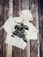 White Burberry Hoodie Equestrian Knight - M Regular
