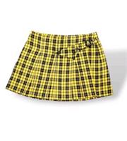 Vintage Yellow Burberry Check Wool Mini Skirt Tartan Size EU 40 30" Waist 12-14 - 12 Regular