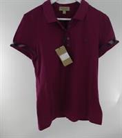 Burberry Women's Polo T-shirt, Magenta Pink, Size L - L Regular