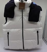 Burberry Lingdale puffer vest, women's, optic white, size S - S Regular