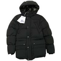 Burberry Men's Nylon Burford Puffer Down Jacket Black XS