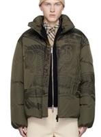 NEW Mens BURBERRY Khaki Green EKD Nylon Down Puffer Jacket Size L RRP £1950 - L Regular