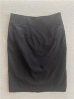 Burberry Womens Black Pencil Skirt UK 14 Knee Length Cotton Classic Office - 14 Regular