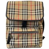 Burberry Women's Check Print Backpack Beige