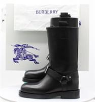 Burberry Ladies Saddle Low Boot Leather Formal Black 41 UK 8