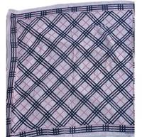 Vintage Burberry Nova Check Bandana/Scarf Pink Black 55 cm x 55 cm