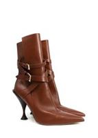Burberry Hadfield Pedestal-heel Leather Boots