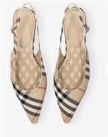 NEW Womens BURBERRY Dane Slingback Check Point Shoes UK 3 36 &pound;570