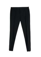 Burberry Black Tailored Wool Trousers - 2XL Big & Tall