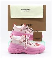 BURBERRY MINI ARTHUR GIRLS TRAINERS PINK LACE UP UK 11.5 EU 30 RRP £320 AD