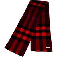 Burberry Women's Checkered Scarf Red