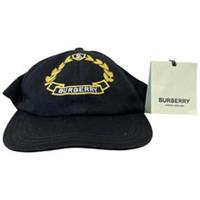 Burberry Men's Embroidered Logo Cap Black M