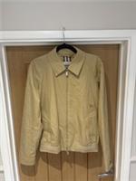 NEW Mens BURBERRY Beige Harrington Zip Up Jacket Size 46 RRP &pound;1595 - 46 Regular