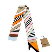 Burberry Women's Montage Silk Scarf Multi-Coloured