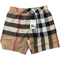 Burberry Men's Check Print Swim Shorts Beige Size XL / W36 - 36 Regular