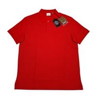 Burberry Red Logo-Embroidered Polo Shirt - S Regular