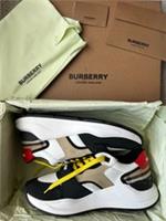Burberry Ramsay White Check Men's Trainers White Size 45 UK 10.5