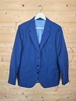 Burberry Bright Navy Blazer Size UK14 Laneham 3 Button Down Wool Mohair NWOT - 14 Regular