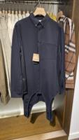 BURBERRY Mesh Panel Stretch Reconstructed Shirt - M Regular