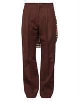 BURBERRY Check panel wool wide-leg trousers - 50 Regular