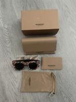 Burberry B 4382 Womens Unisex Orange / Black Monogram Sunglasses - New In Case