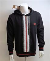 Burberry - Logo-Print Striped Loopback Cotton-Jersey Hoodie - Black - M Regular