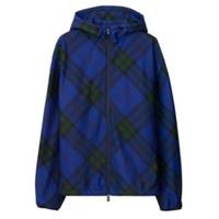 Burberry Blue House Check Hooded Jacket