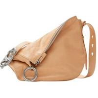 Burberry Small Knight Peach Light Brown Leather Shoulder Bag