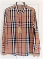 Burberry Mens Nova Check Shirt Size XL Never Been Worn - XL Regular