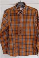 Burberry Classic Beige Check Button Up Shirt Size XL - XL Regular