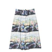 Burberry Multicolor A-Line Midi Skirt UK Size 10 HW