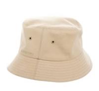 Burberry Embroidered Logo Cotton Gabardine Bucket Hat Size M