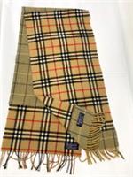 Burberry Scarf Reworked Patchwork Nova Check One of a Kind Upcycled by Slow