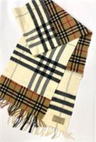 Reworked Burberry Cashmere Scarf Nova Check One of a Kind Upcycled by Slow