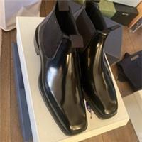 Burberry Men's Patent Leather Chelsea Boots