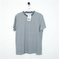 Burberry Grey Striped Logo T-Shirt RRP &pound;350