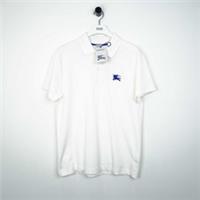 Burberry White Cotton Polo Shirt RRP &pound;350