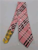 BNWT Burberry Of London Plaids And Checks Pink 100% Silk Tie (KN)