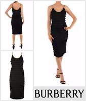 Burberry Dress LBD Melina Fringe Midi Chain Detail Size UK 8 Cocktail Party - 8 Regular