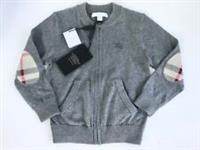 Burberry Boys Grey Cotton Zipped Cardigan Jacket 4 Years 104cm New with Tags