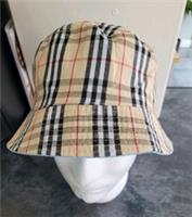 FESTIVAL CHECK STYLE BUR PALE BLUE REVERSIBL UNISEX NEW BUCKET BERRY GLASTONBURY