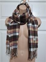 Burberry Lambswool Scarf Nova Check Beige Multi Made In England 155x29cm BNWOT