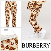 Girls Burberry Trousers Pants Age 4 Years Lexi Cotton Velvet Mustard Floral