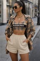 Womens Ladies Shorts Size UK 2 - 4 Burberry Ember Cotton Cashmere Girls Designer - 4 Regular