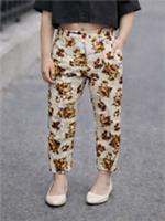 Burberry Girls Trousers Pants Age 4 Years Adjustable Waist 100% Cotton Floral