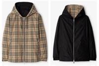Burberry Mens Reversible Windbreaker Classic Check Jacket Sz Small - S Regular