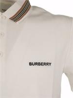 Burberry Johnstone Polo Short Sleeve White Signature Piping XL rrp c&pound;300 - XL Regular